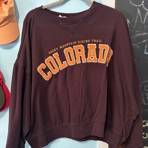 Colorado Rocky Mountain Hiking Trail Sweatshirt